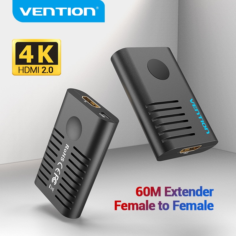 Vention HDMI 2.0 Ͽ  , ȣ ν, Ƽ 4K @ 60Hz HDMI to HDMI ͽٴ, ִ 10m, 60m